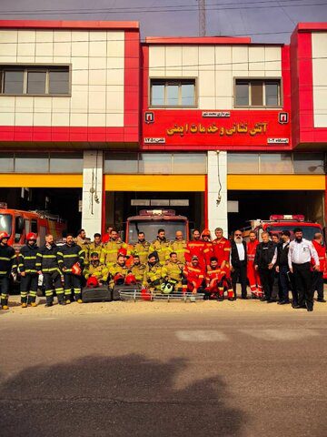 آتش‌نشانی کرج در ارتقای فرماندهی عملیاتی آتش‌نشانی محمدشهر نقش‌آفرینی کرد